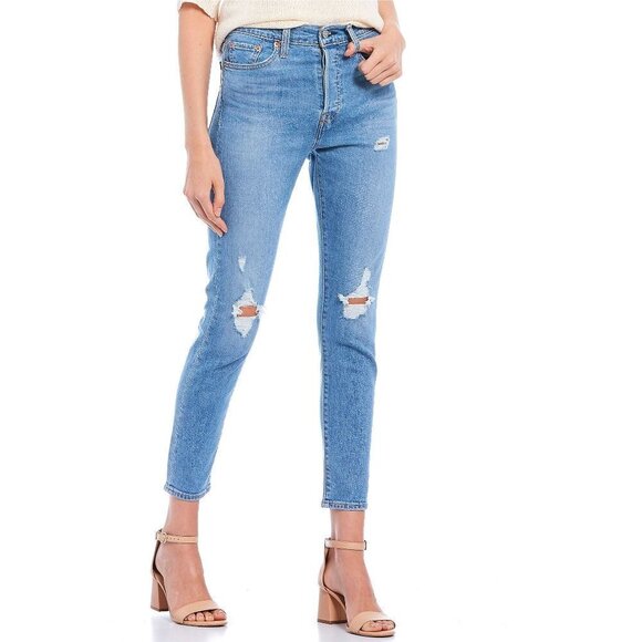 Levi's Wedgie Destructed High Rise Skinny Jeans - Picture 1 of 11